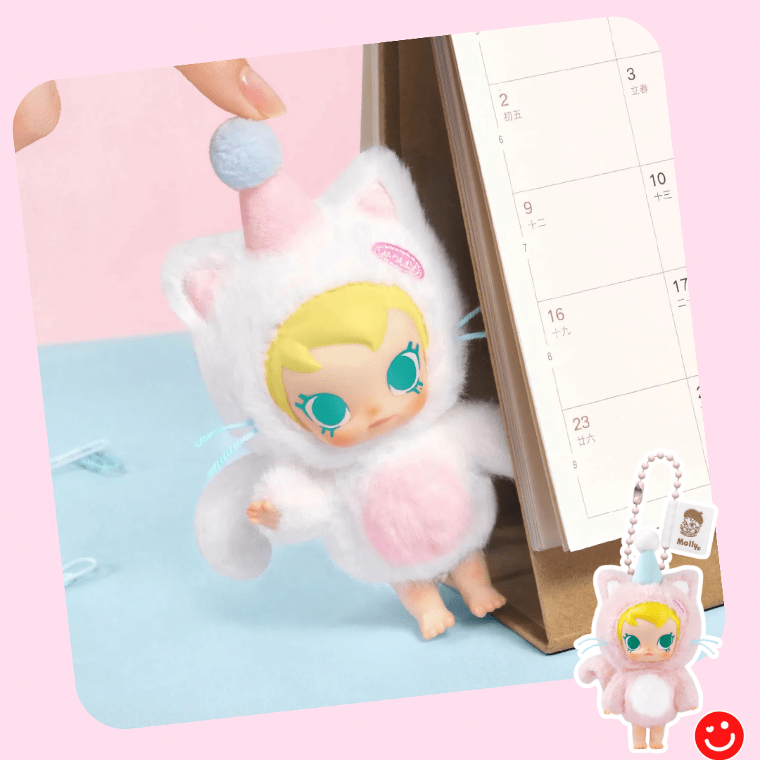 Pop Mart Baby Molly Pocket Friends Series Vinyl Plush Pendant Blind Box - OVERRATED