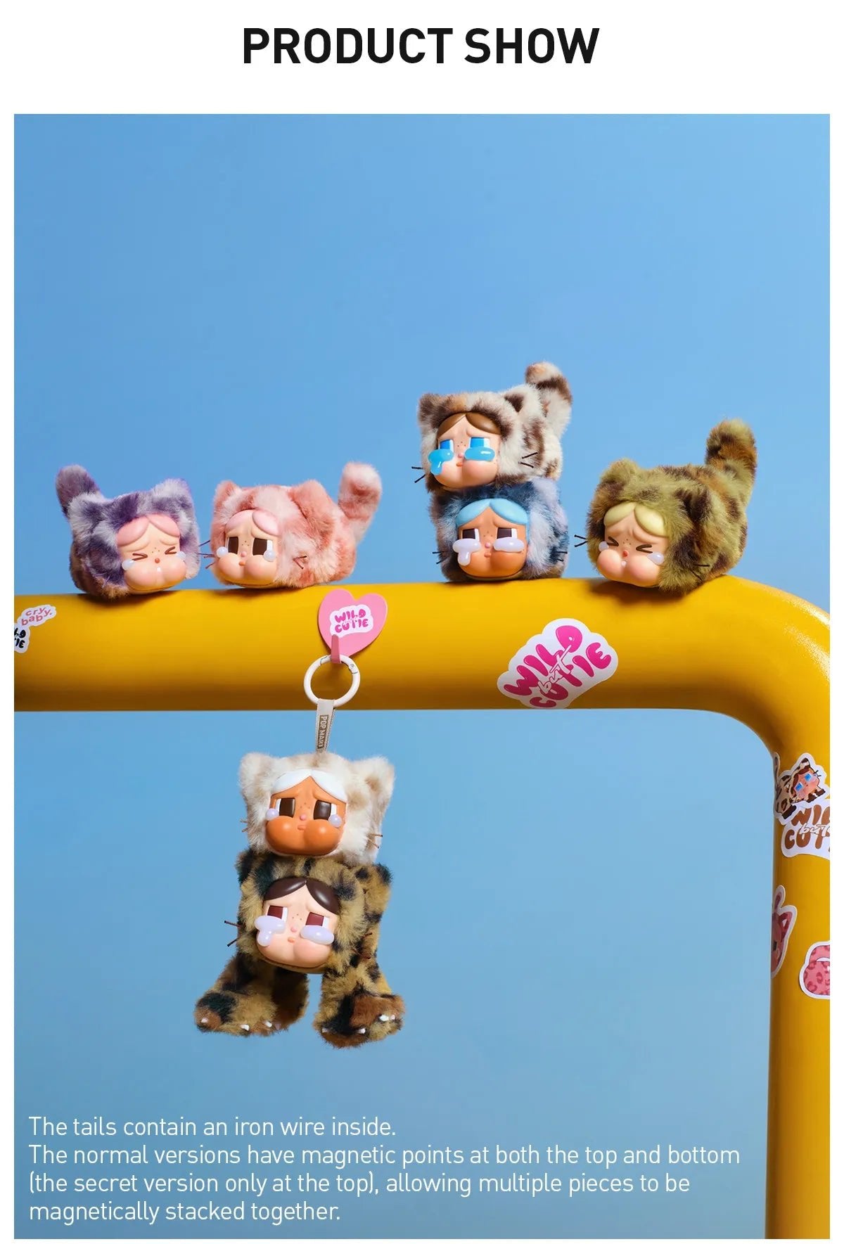 Pop Mart Crybaby Wild but Cutie Series Vinyl Plush Pendant Blind Box - OVERRATED