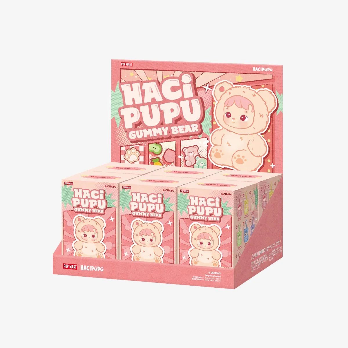 Pop Mart HACIPUPU Gummy Bear Series Vinyl Plush Pendant Blind Box - OVERRATED