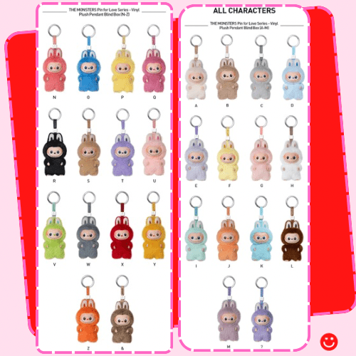 Pop Mart The Monsters Labubu Pin for Love Series - Vinyl Plush Pendant Blind Box - OVERRATED