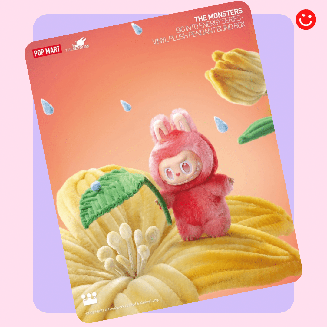 Popmart The Monsters Big Into Energy Series Vinyl Plush Pendant Blind Box - OVERRATED