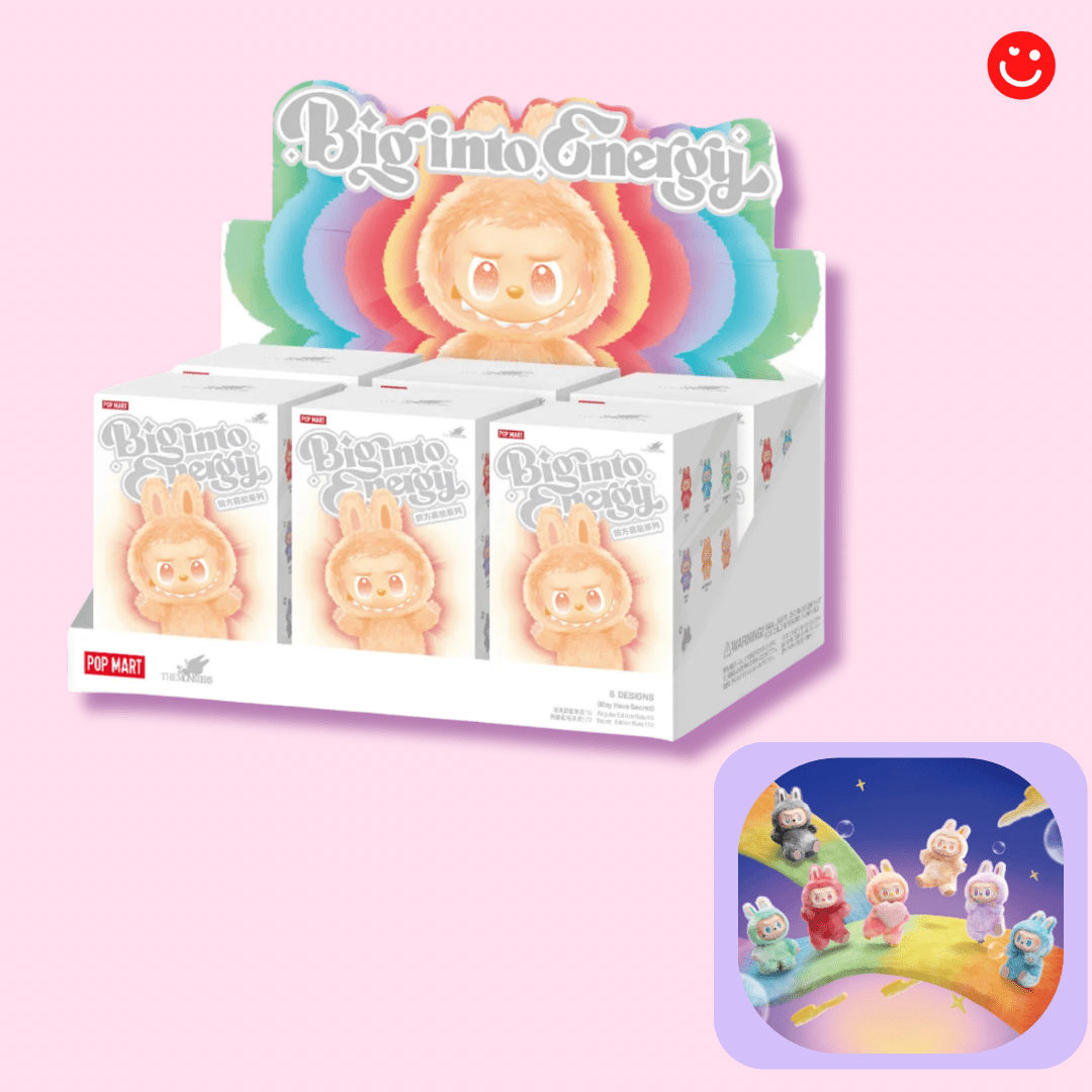 Popmart The Monsters Big Into Energy Series Vinyl Plush Pendant Blind Box - OVERRATED