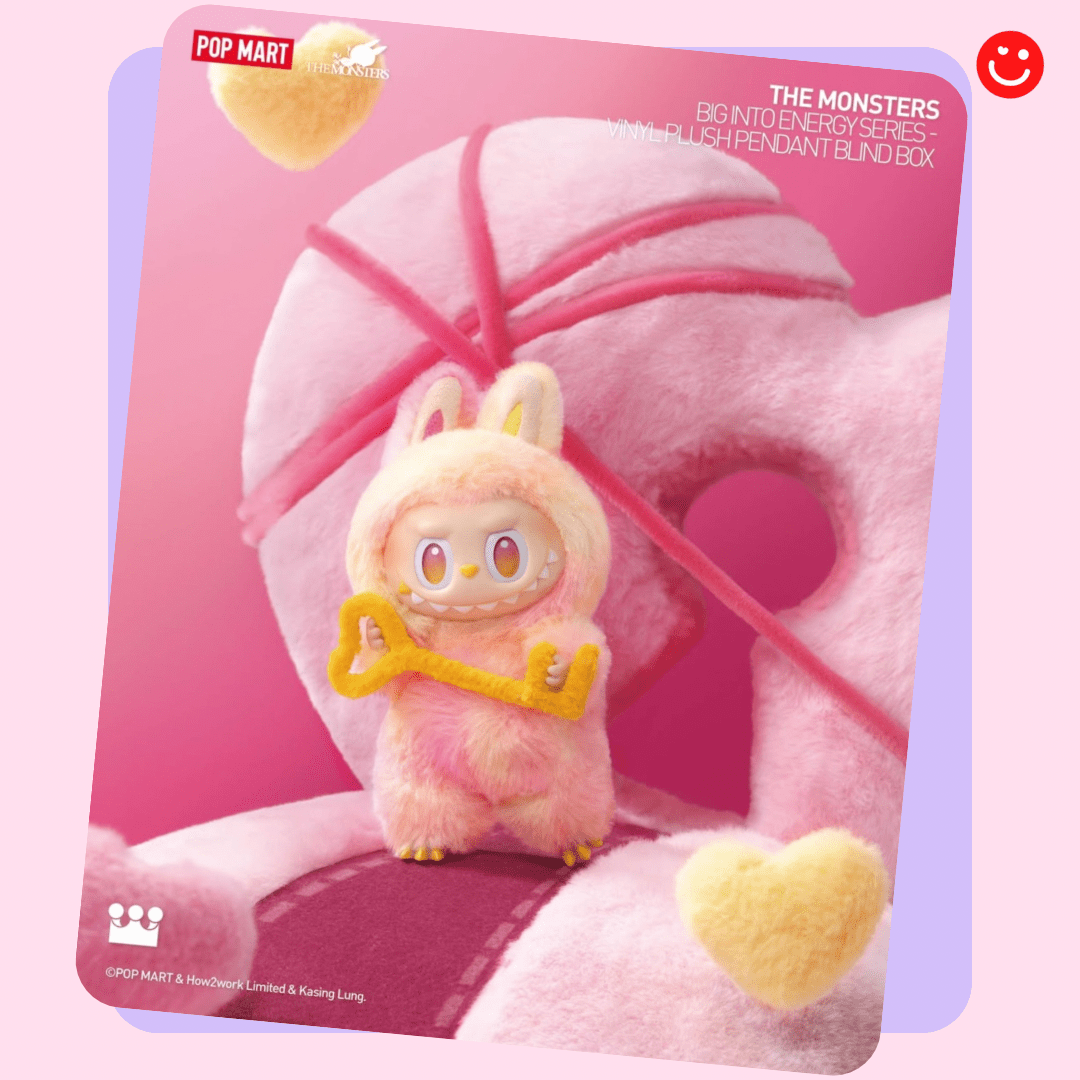 Popmart The Monsters Big Into Energy Series Vinyl Plush Pendant Blind Box - OVERRATED