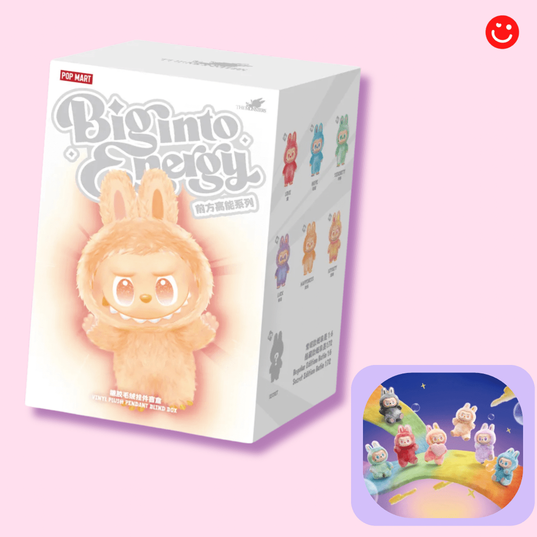 Popmart The Monsters Big Into Energy Series Vinyl Plush Pendant Blind Box - OVERRATED