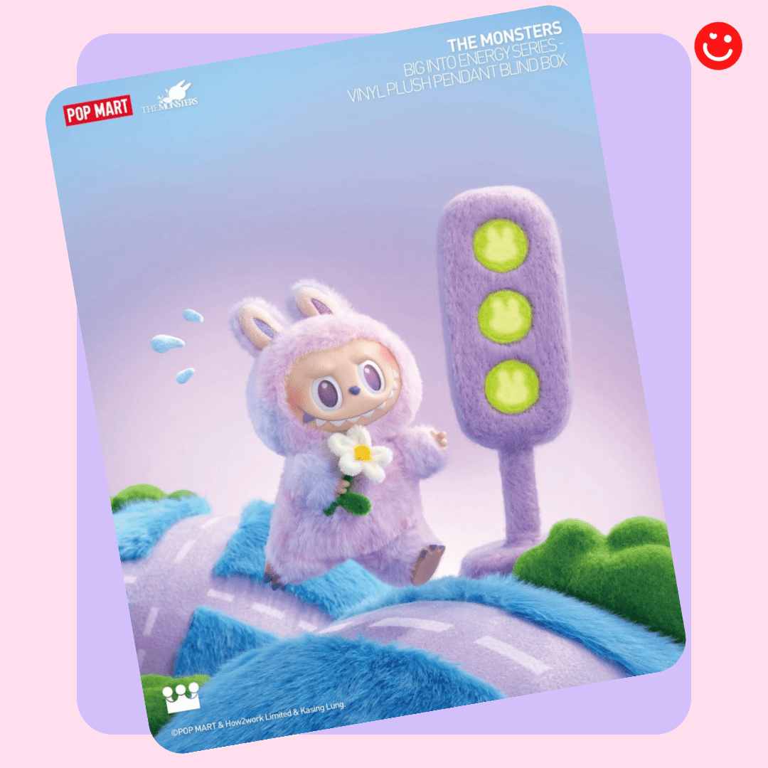 Popmart The Monsters Big Into Energy Series Vinyl Plush Pendant Blind Box - OVERRATED