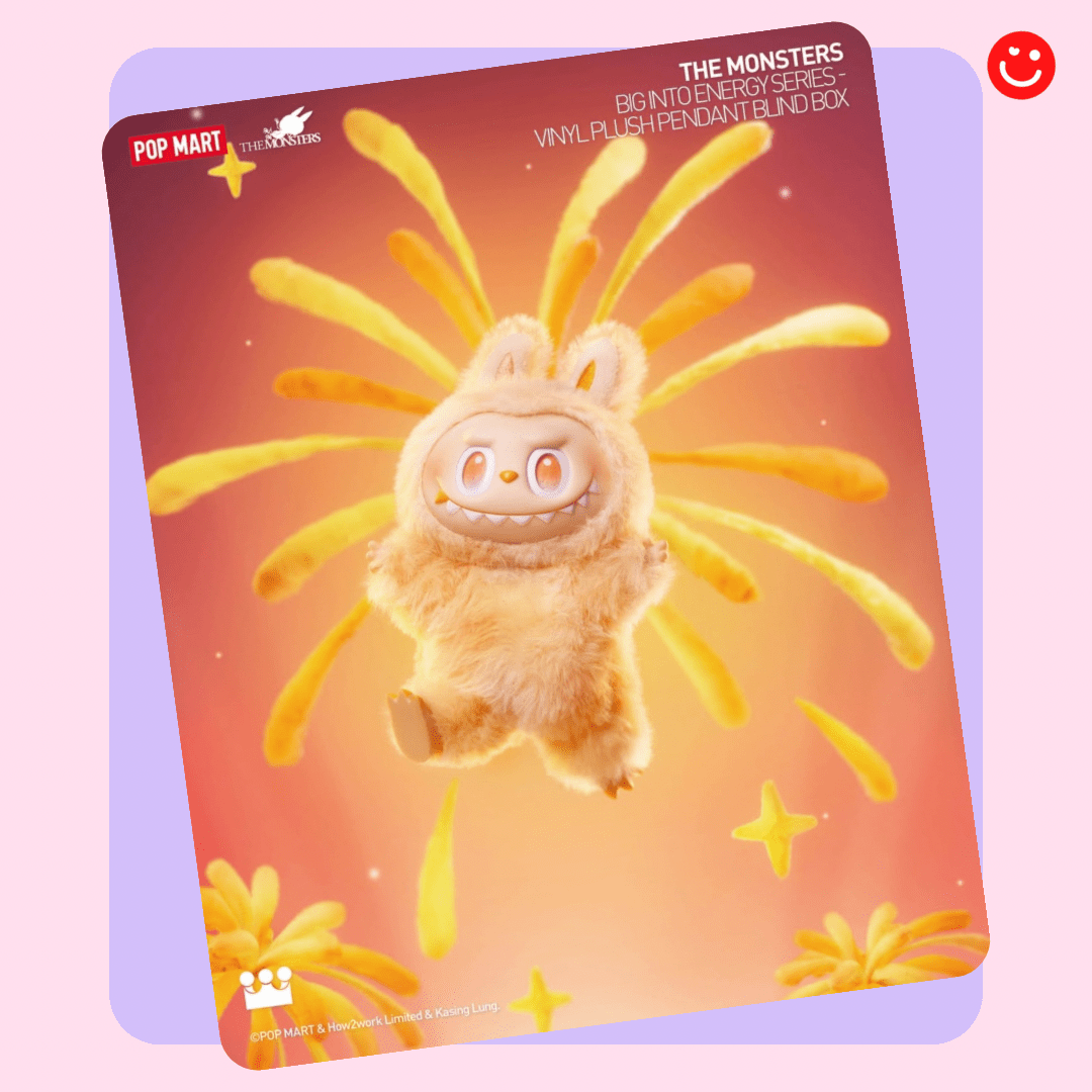 Popmart The Monsters Big Into Energy Series Vinyl Plush Pendant Blind Box - OVERRATED