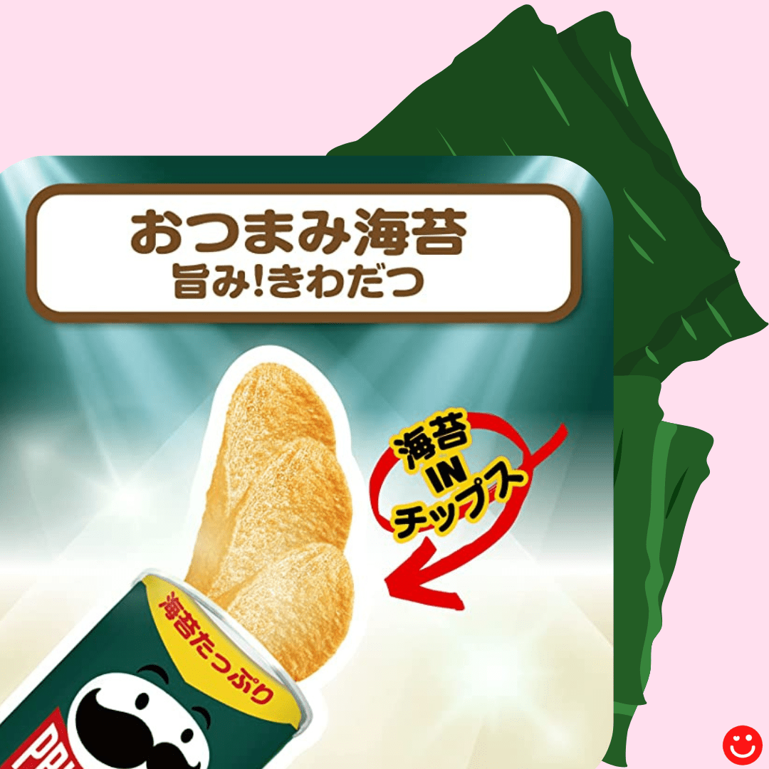 Pringles Seaweed Flavor Can Potato Chips - OVERRATED
