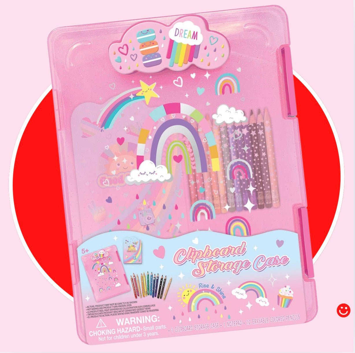 Rainbow Clipboard Storage Case - OVERRATED