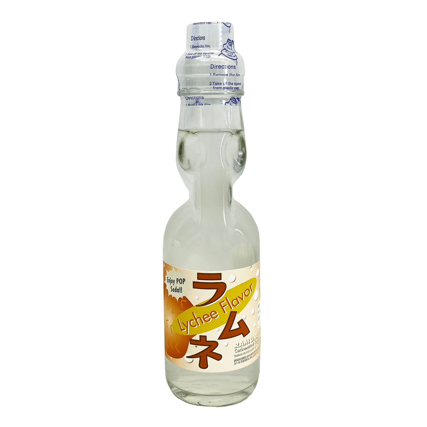 Authentic Japanese ramune soda Fuji lychee carbonated marble bottle drink - Overrated Korean Beauty & More