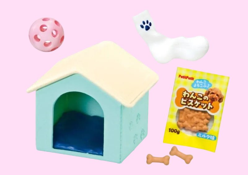 Re-Ment dog blind box product packaging back details - Overrated Korean Beauty & More