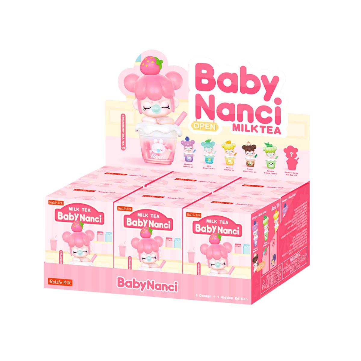 kawaii blind box Rolife BabyNanci Milk Tea Series full series poster - Overrated Korean Beauty & More