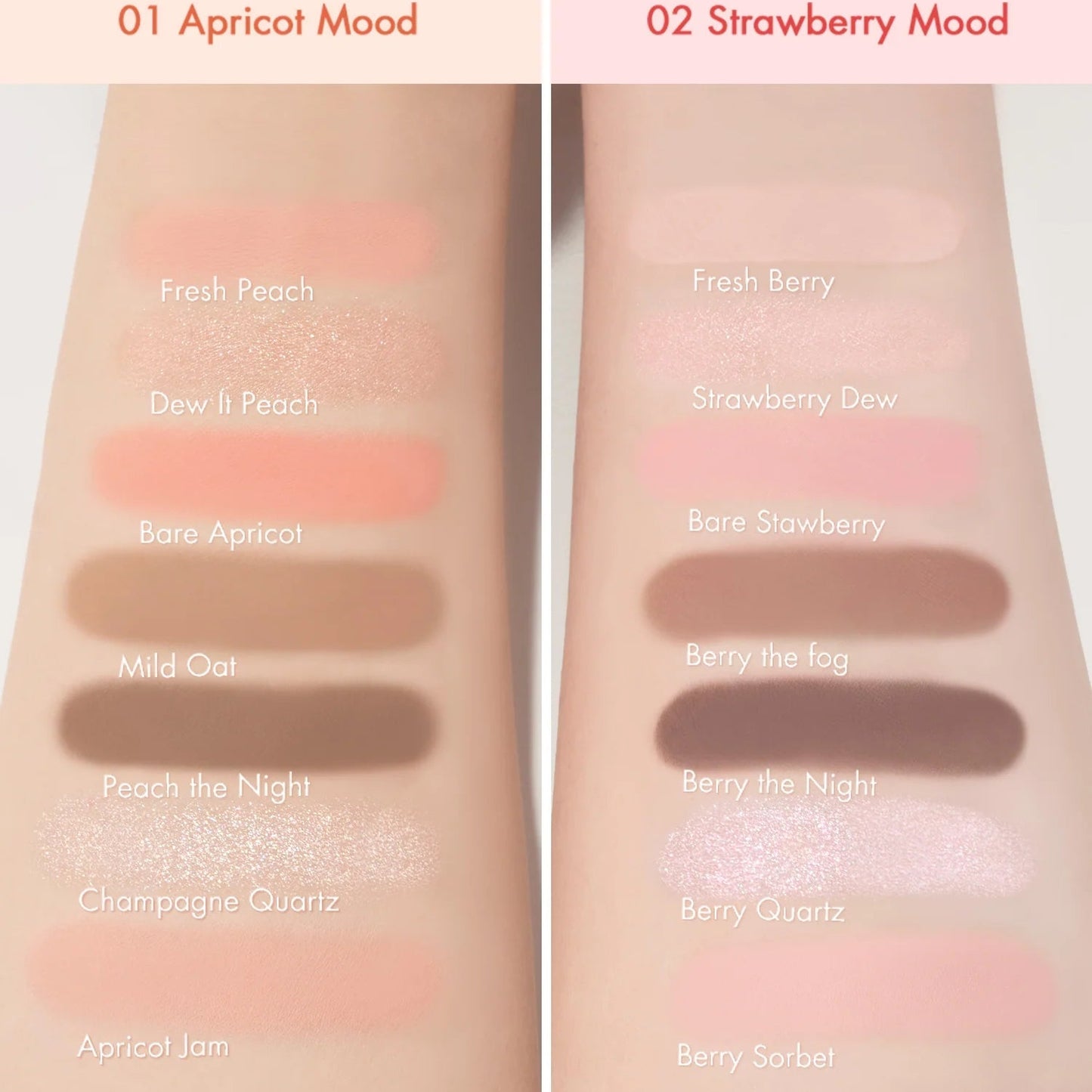 Rom&nd Strawberry Mood Bare Layer Palette - OVERRATED
