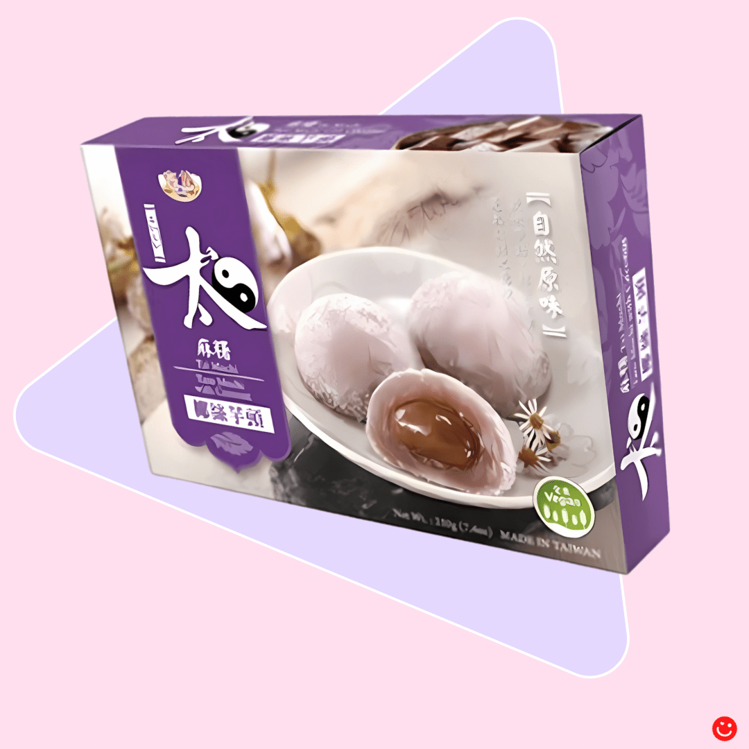 Royal Family Taro With Coconut Shred Mochi - OVERRATED