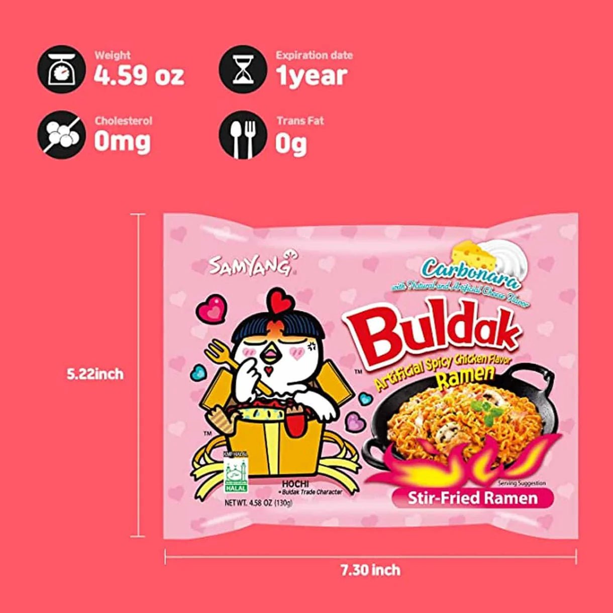 Samyang Carbonara Buldak Ramen 5pack - OVERRATED