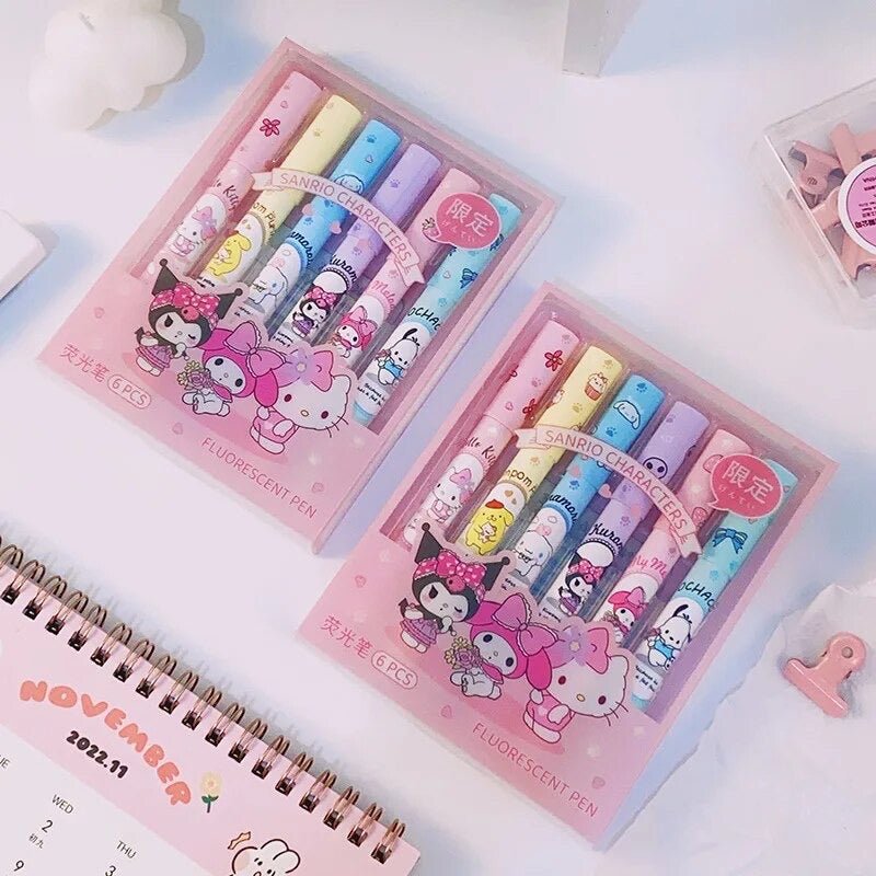 Sanrio 6pcs Higlighter - OVERRATED
