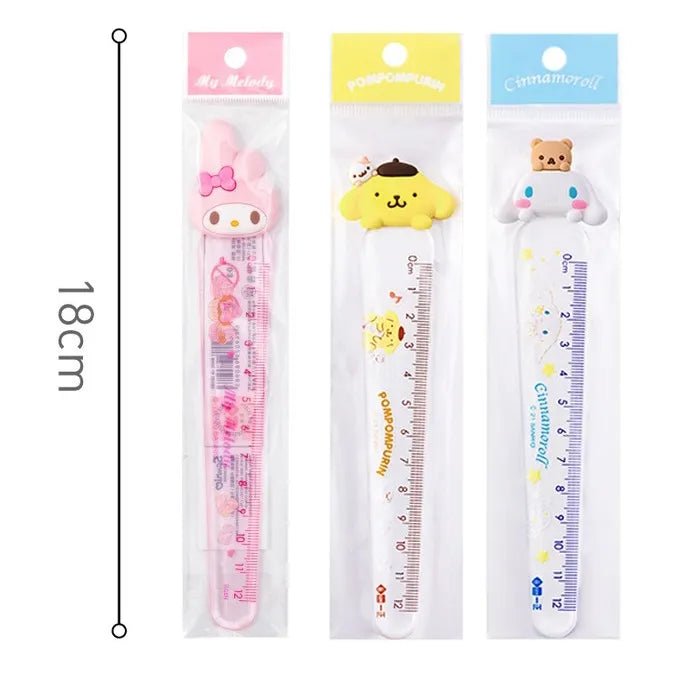 kawaii Sanrio ruler Pompompurin yellow 3D topper - Overrated Korean Beauty & More