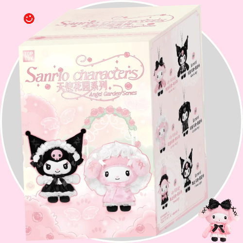 Top Toy Sanrio Characters Angel Garden Series Plush Vinyl Keychain