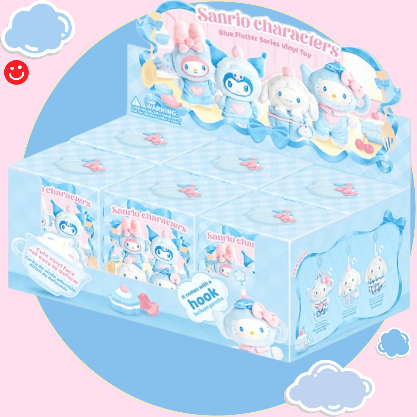 Sanrio Characters Blue Flutter Series Plush Relaxing Toy Blind Box - OVERRATED