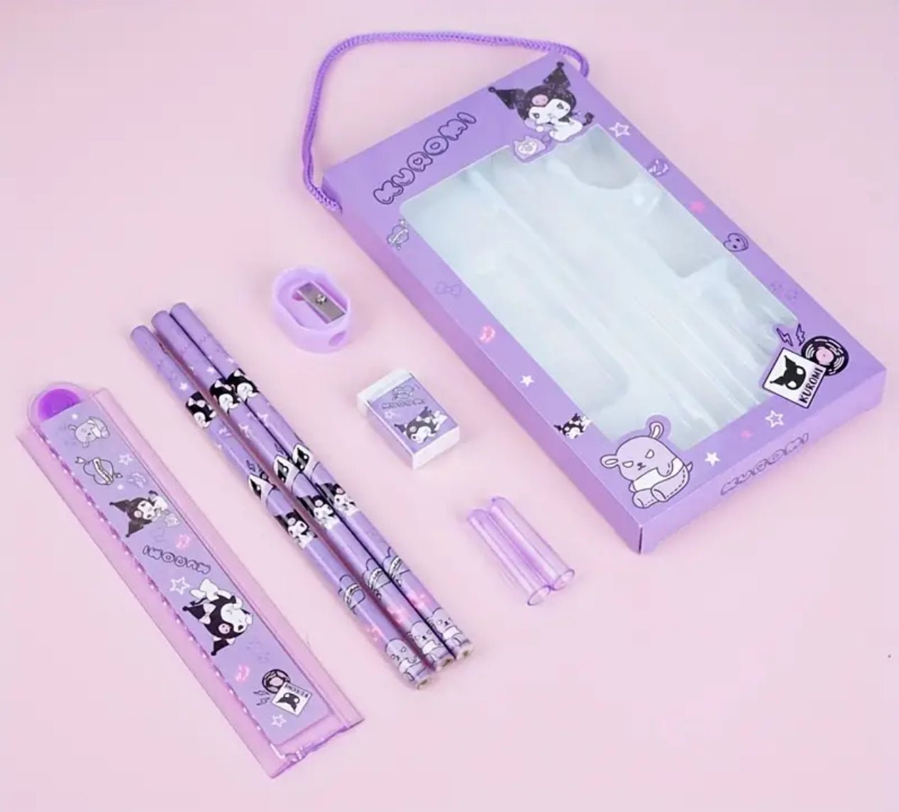 Sanrio Characters Kawaii Stationary 8 Piece Supply Kit - OVERRATED