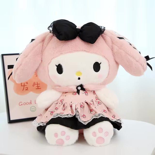 Sanrio Characters My Melody Pink Lolita Dress With Corset Ribbon Details Plushie - OVERRATED