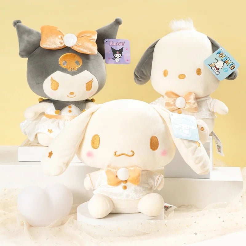 Sanrio Characters Velvet Detail Kuromi Plushie - OVERRATED