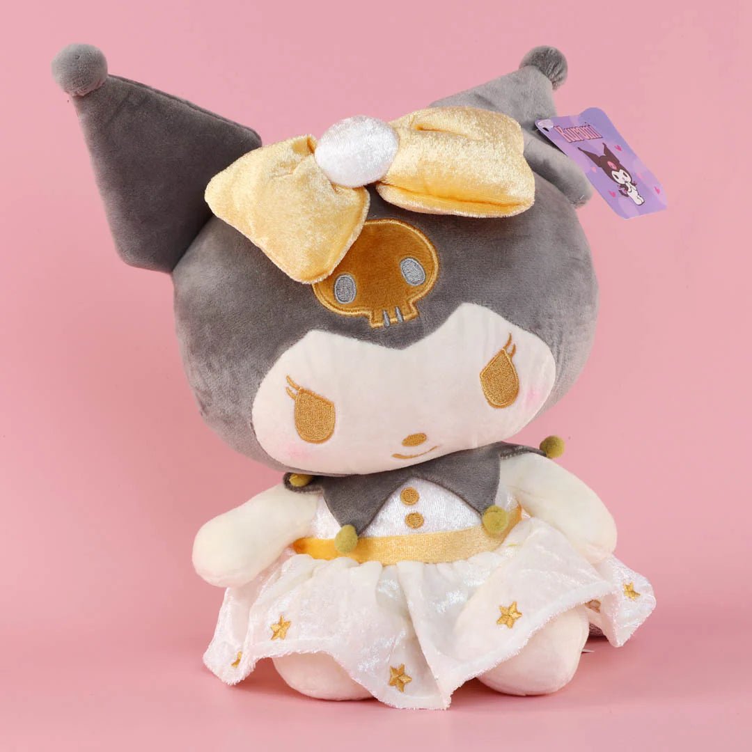 Sanrio Characters Velvet Detail Kuromi Plushie - OVERRATED