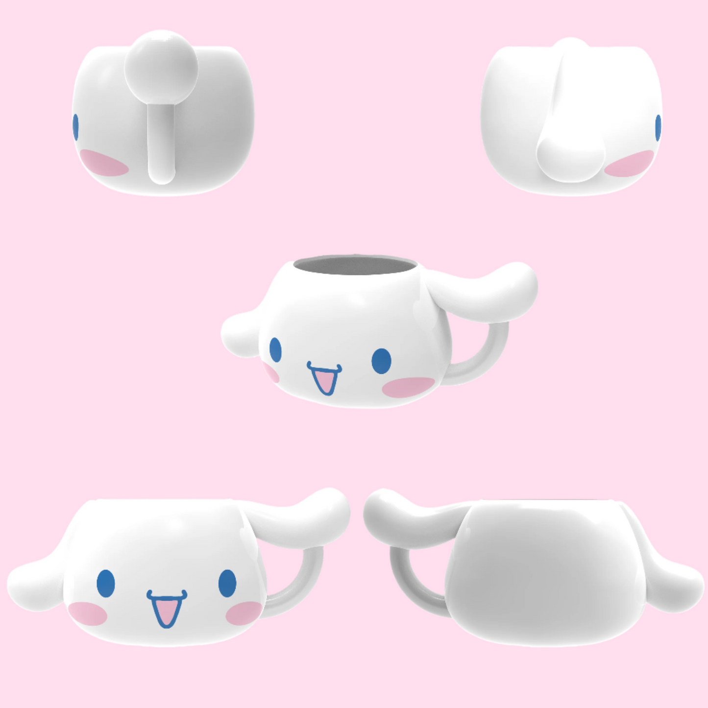 Sanrio Cinnamoroll Ceramic 3D Sculpted Mug - OVERRATED