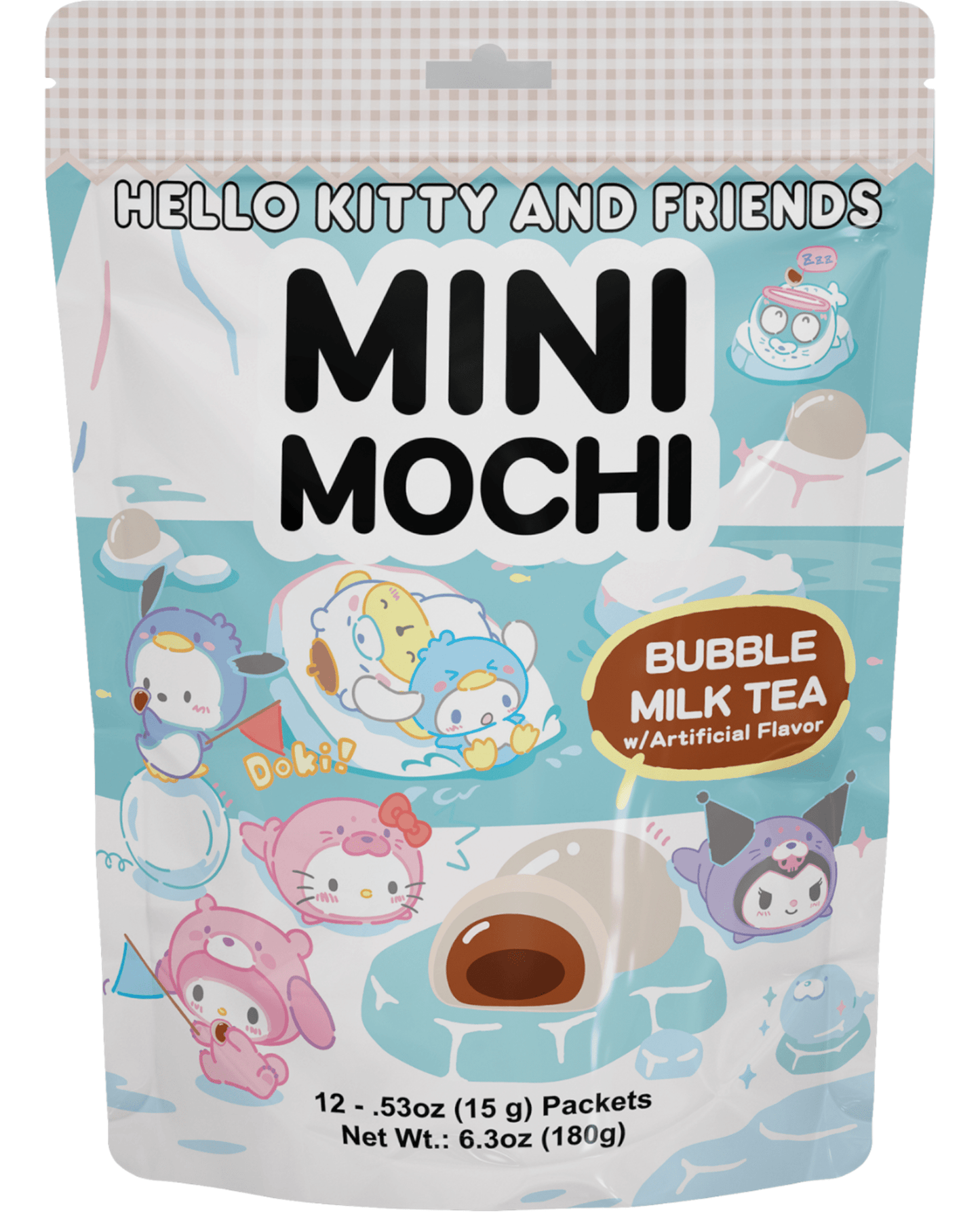 Sanrio Hello Kitty and Friends Mini Mochi Bubble Milk Tea 6.3 oz - OVERRATED