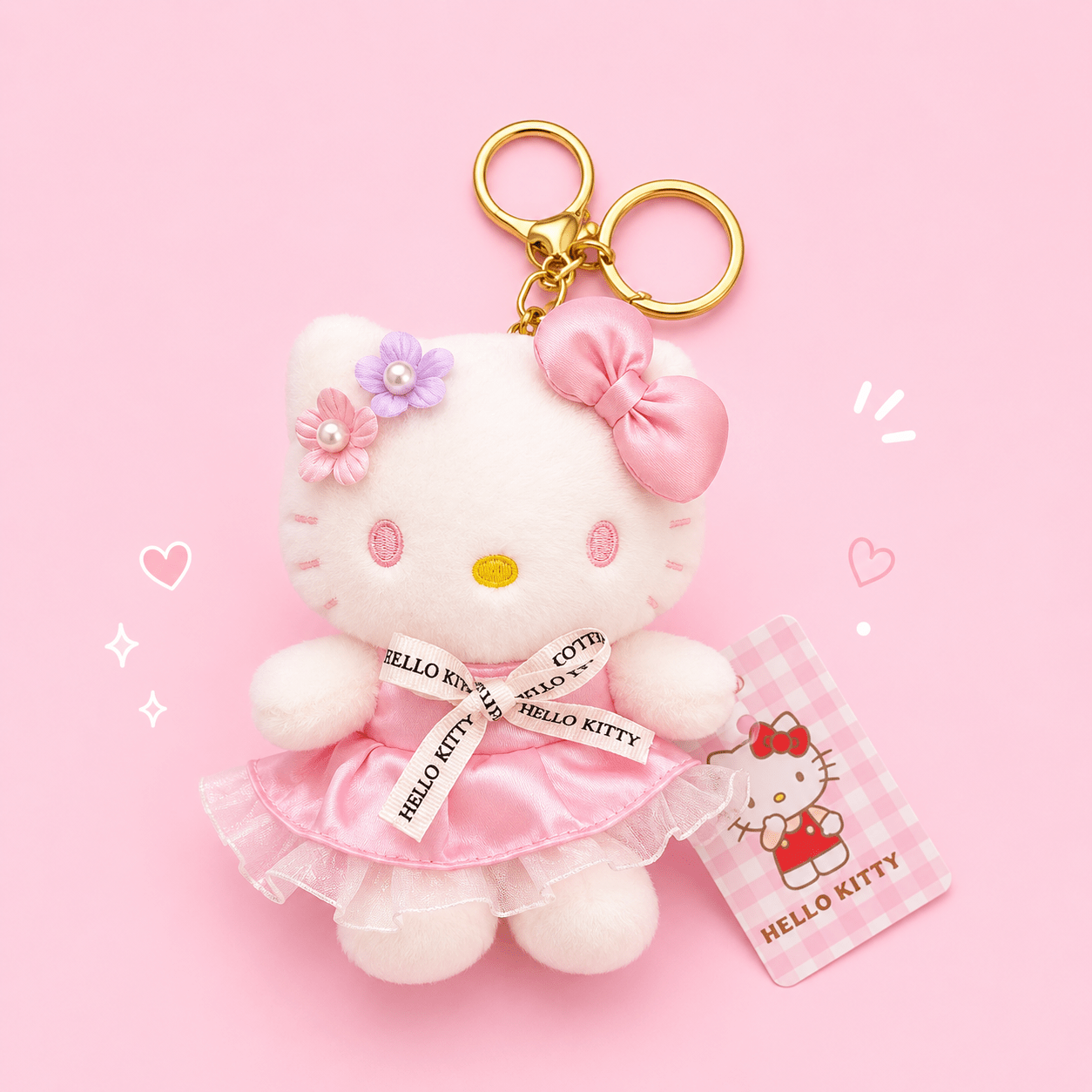 Sanrio Hello Kitty Blossom Princess Plush Keychain - OVERRATED