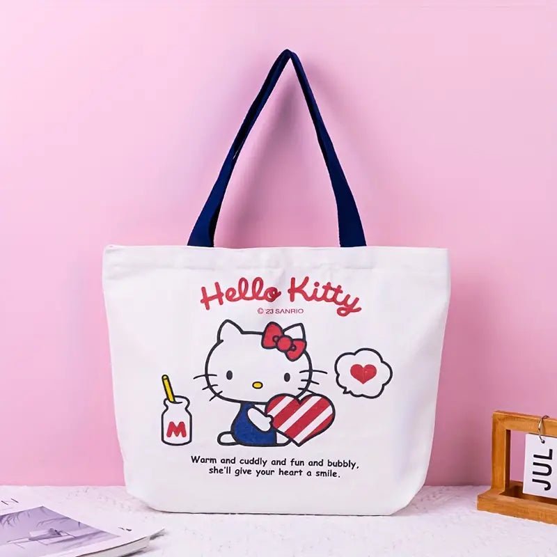 Sanrio Hello Kitty & Friends Heavyweight Canvas Tote with Zipper - OVERRATED