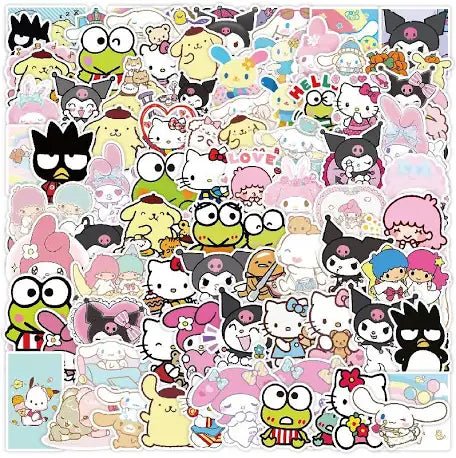 Sanrio Hello Kitty & Friends Stickers 60pc Set - OVERRATED
