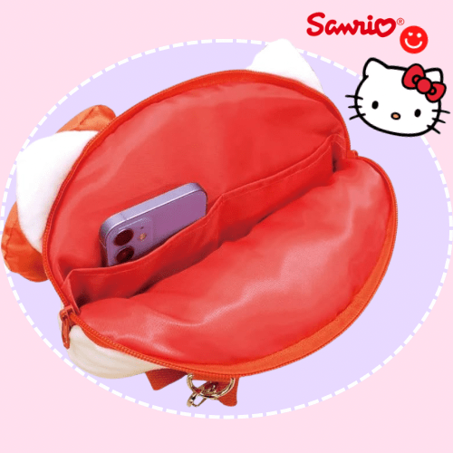 Sanrio Hello Kitty Plush Face Crossbody Bag - OVERRATED