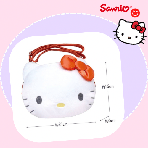 Sanrio Hello Kitty Plush Face Crossbody Bag - OVERRATED