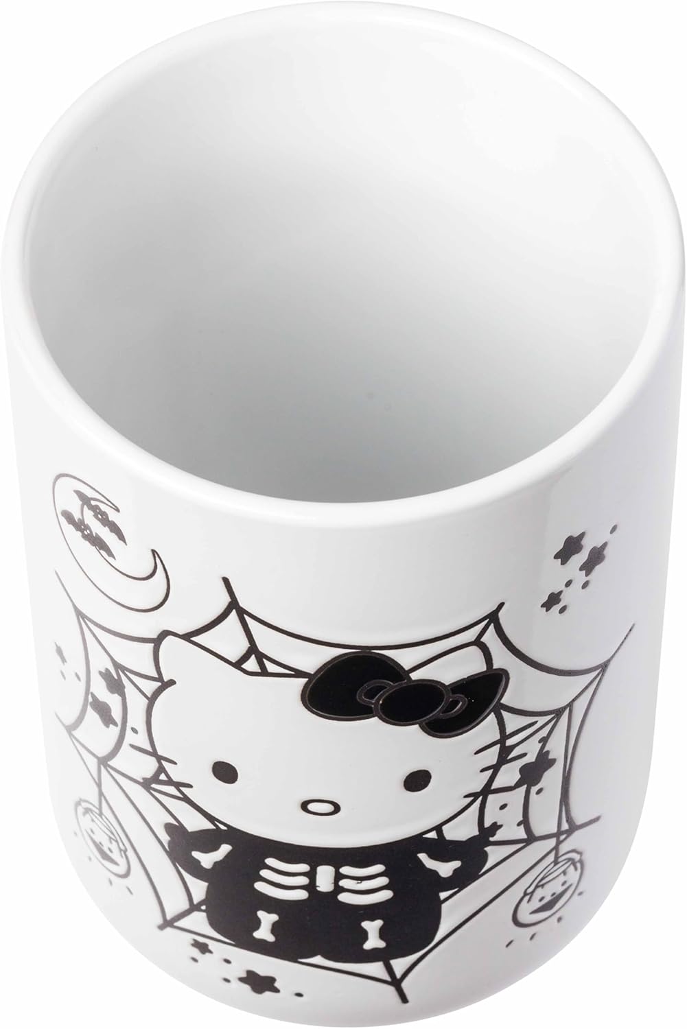 Sanrio Hello Kitty Spooky Skeleton Ceramic Jar with Bamboo Lid - OVERRATED