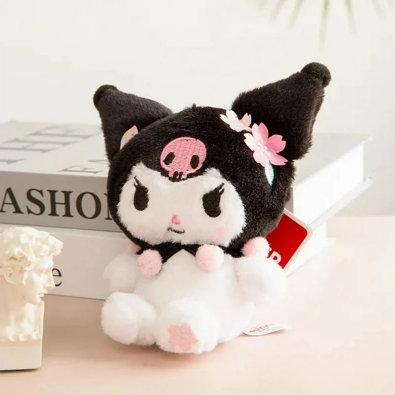 Sanrio Japan Kuromi Sakura Keychain Plushie - OVERRATED