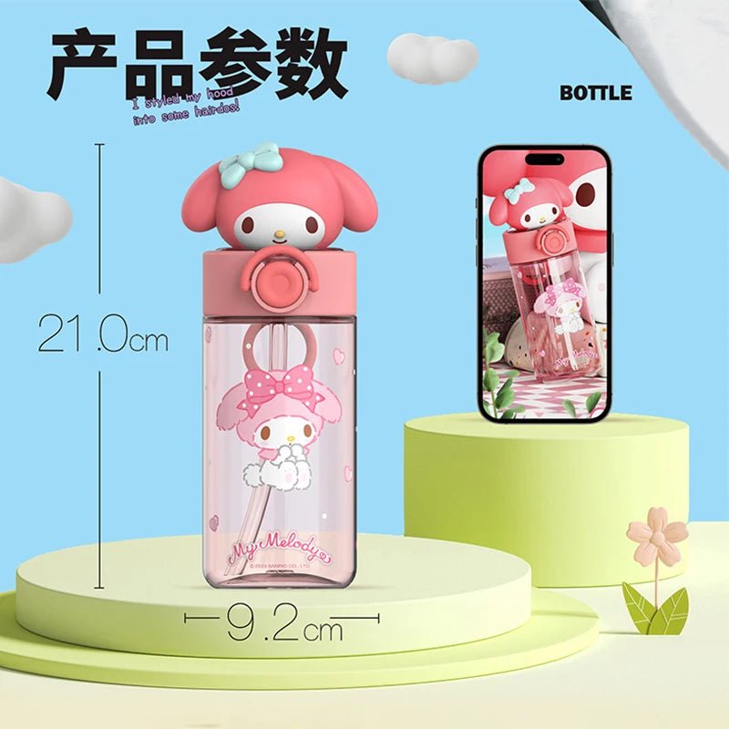 Sanrio Kawaii Character 3D Top Water Bottle - OVERRATED