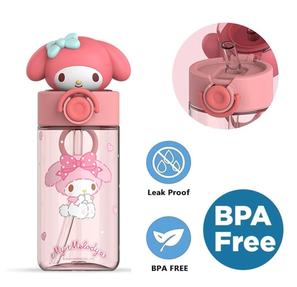 Sanrio Kawaii Character 3D Top Water Bottle - OVERRATED