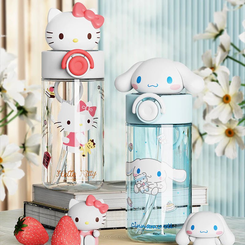 Sanrio Kawaii Character 3D Top Water Bottle - OVERRATED