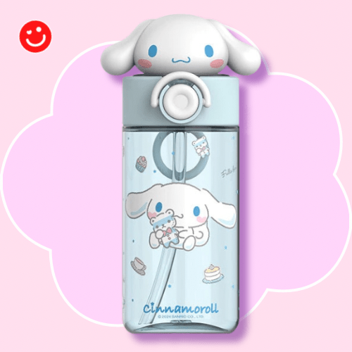 Sanrio Kawaii Character 3D Top Water Bottle - OVERRATED