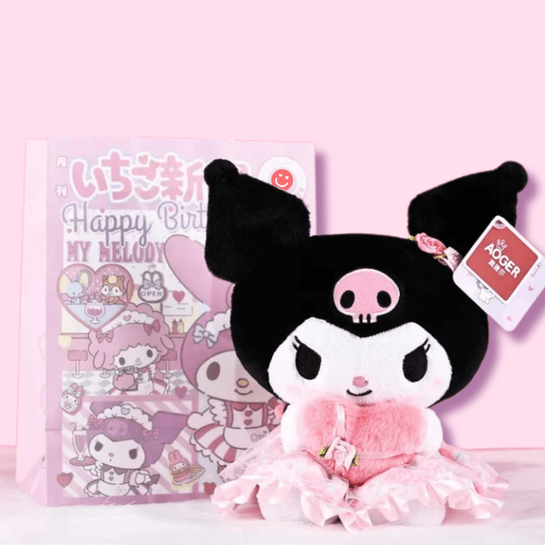 Sanrio Kawaii Kuromi Heart Love Series Plushie - OVERRATED