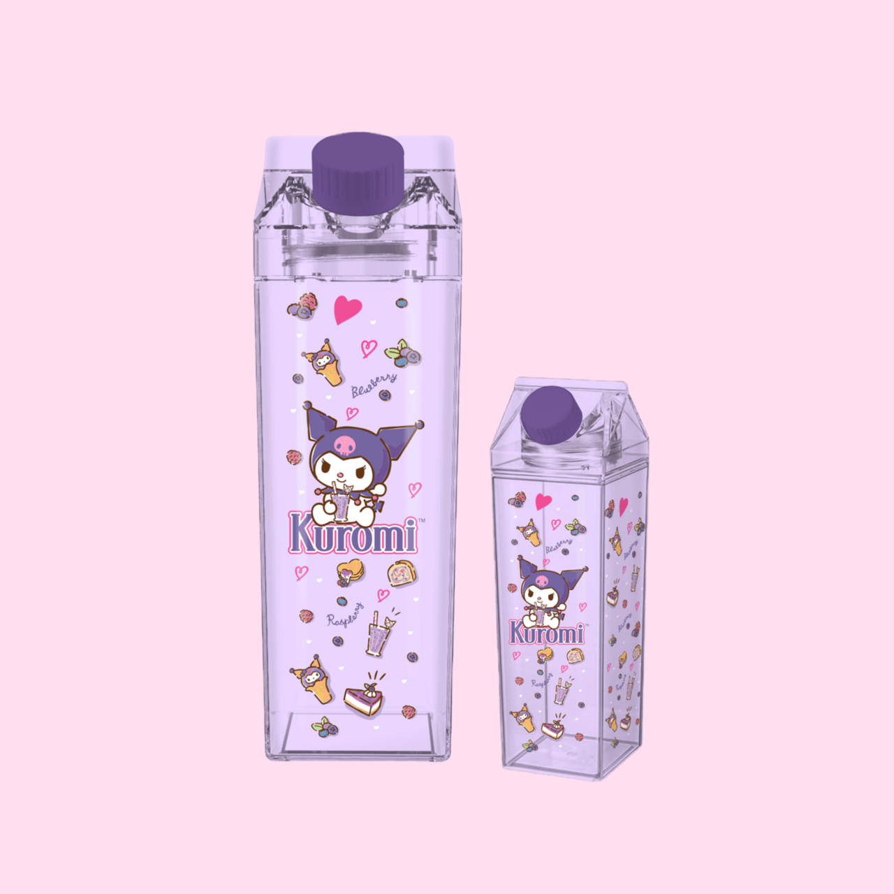 Sanrio Kuromi Drinks 16.2oz Plastic Milk Carton Bottle - OVERRATED