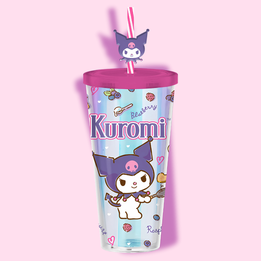 Sanrio Kuromi Flipping Pancake Iridescent 24oz Cold Cup - OVERRATED