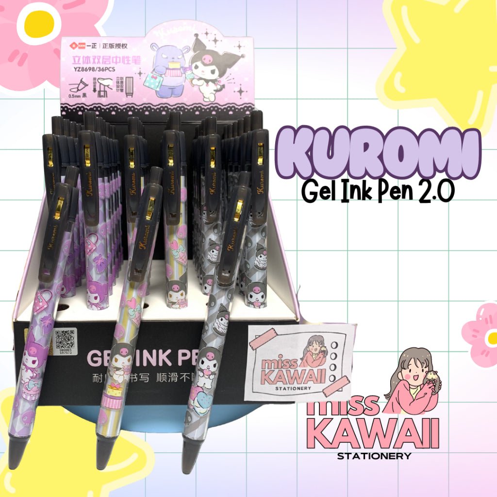Sanrio Kuromi Gel Ink Pen 2.0 – Smooth Black Ink Kawaii Pen - OVERRATED