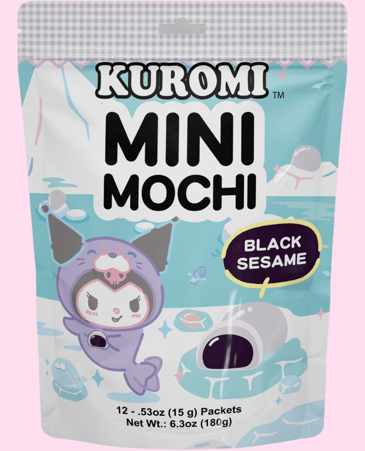 Sanrio Kuromi Mini Mochi Black Sesame 6.3 oz - OVERRATED