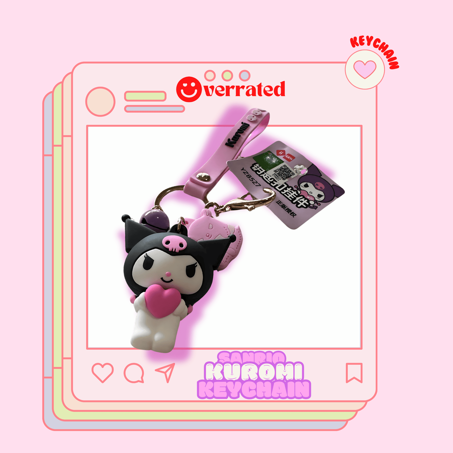 Sanrio Limited Kuromi Keychain - OVERRATED