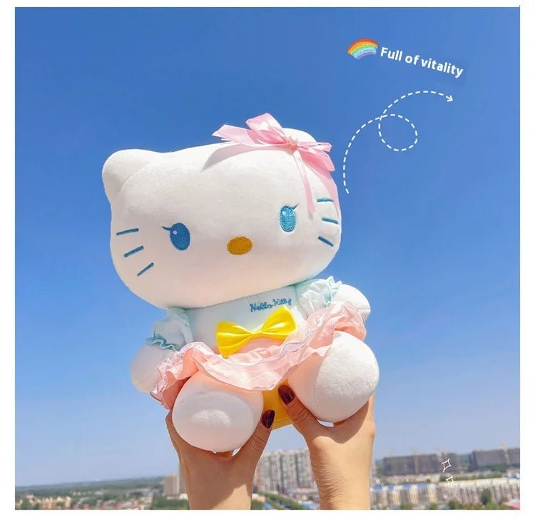 Sanrio Official Hello Kitty Pastel Bow & Skirt Plushie - OVERRATED