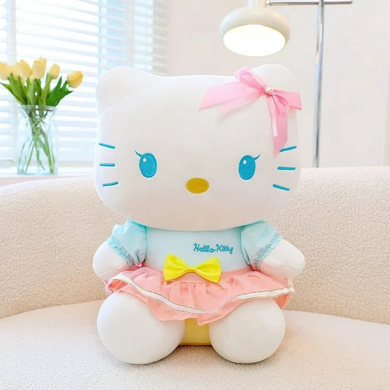 Sanrio Official Hello Kitty Pastel Bow & Skirt Plushie - OVERRATED