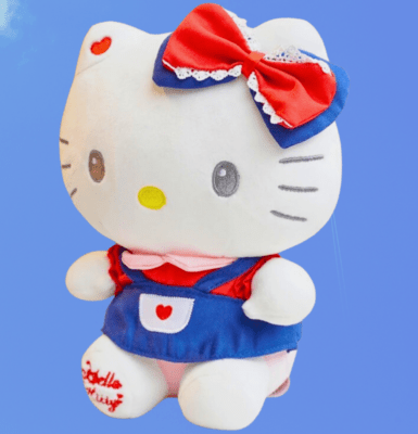 Sanrio Official Hello Kitty Sweetheart Overalls Plushie - OVERRATED
