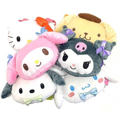 Sanrio Plush Face Crossbody Bag Ver.2: Cinnamoroll - OVERRATED
