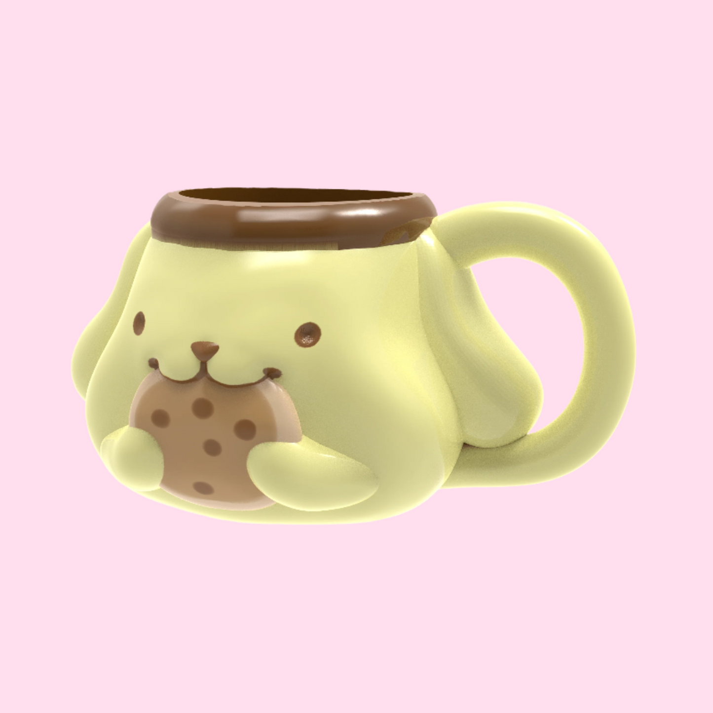 Sanrio Pompompurin Ceramic 3D Sculpted Mug - OVERRATED